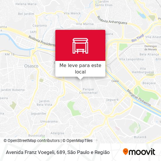 Avenida Franz Voegeli, 689 mapa