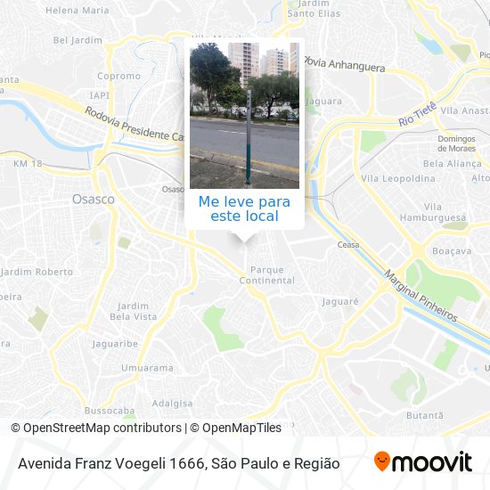 Avenida Franz Voegeli 1666 mapa