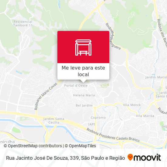 Rua Jacinto José De Souza, 339 mapa