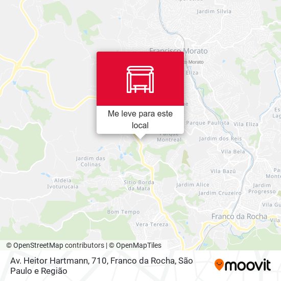 Av. Heitor Hartmann, 710, Franco da Rocha mapa