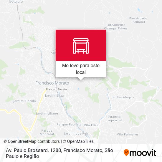 Av. Paulo Brossard, 1280, Francisco Morato mapa