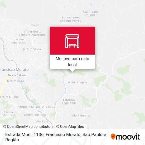 Estrada Mun., 1136, Francisco Morato mapa