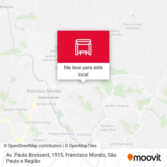 Av. Paulo Brossard, 1915, Francisco Morato mapa