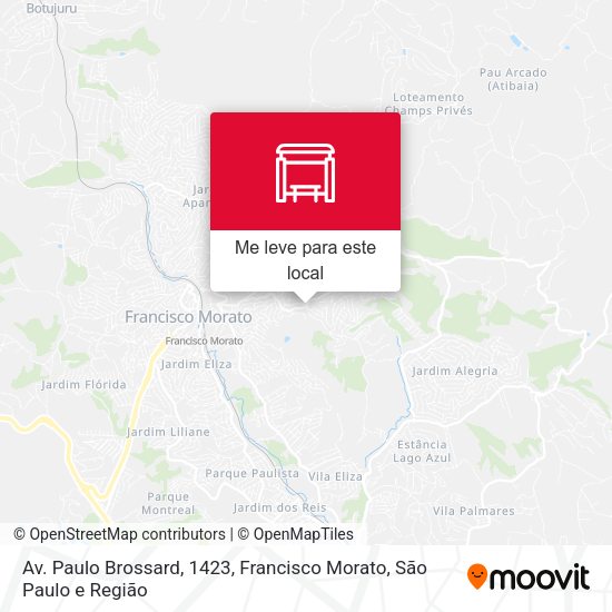 Av. Paulo Brossard, 1423, Francisco Morato mapa