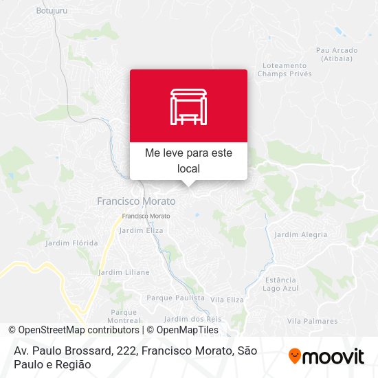 Av. Paulo Brossard, 222, Francisco Morato mapa