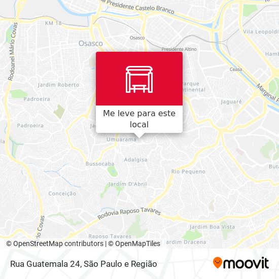 Rua Guatemala 24 mapa