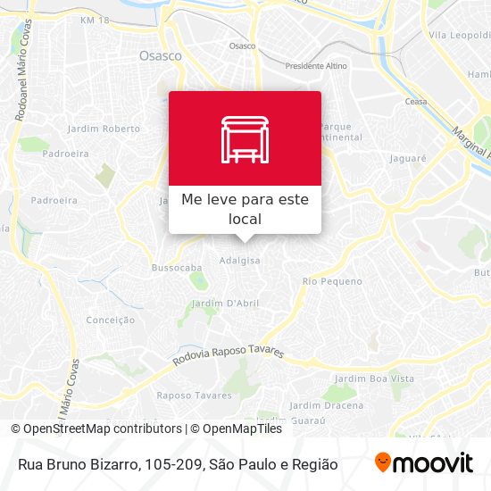 Rua Bruno Bizarro, 105-209 mapa