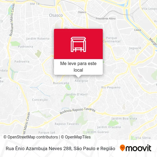 Rua Ênio Azambuja Neves 288 mapa