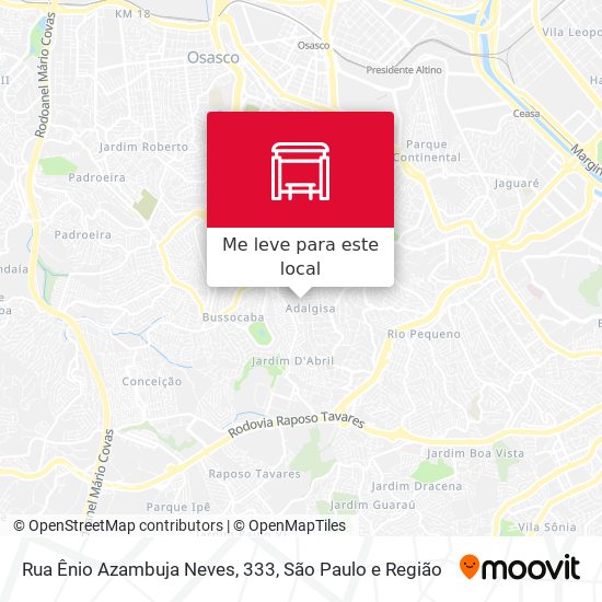 Rua Ênio Azambuja Neves, 333 mapa