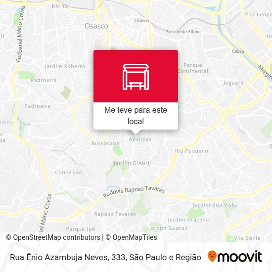 Rua Ênio Azambuja Neves, 333 mapa