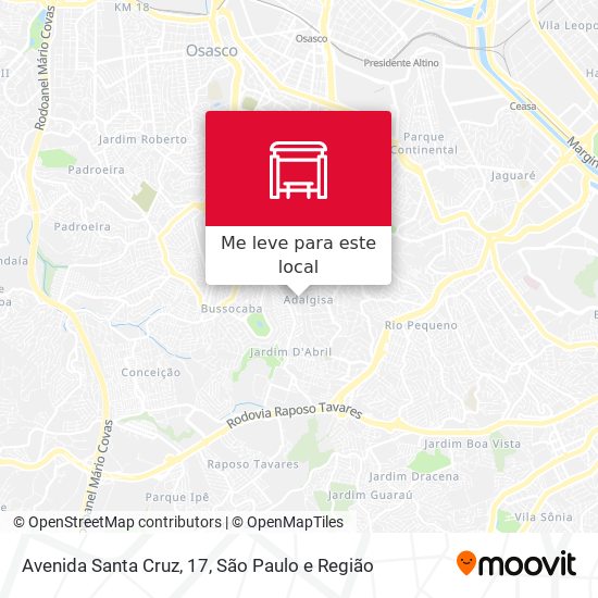 Avenida Santa Cruz, 17 mapa