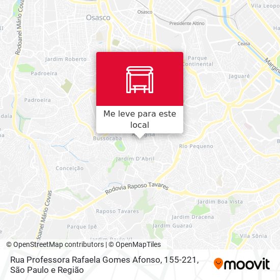 Rua Professora Rafaela Gomes Afonso, 155-221 mapa