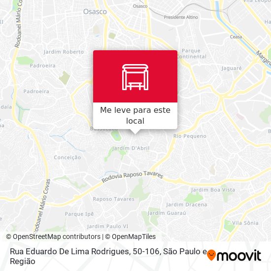 Rua Eduardo De Lima Rodrigues, 50-106 mapa