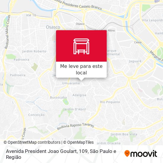Avenida President Joao Goulart, 109 mapa