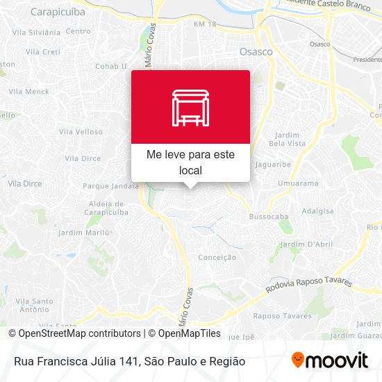 Rua Francisca Júlia 141 mapa