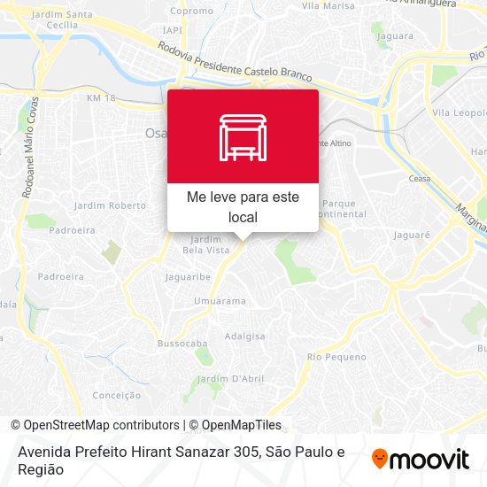 Avenida Prefeito Hirant Sanazar 305 mapa