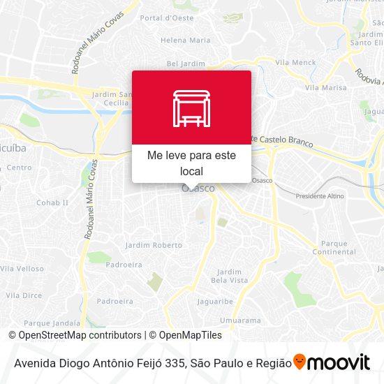 Avenida Diogo Antônio Feijó 335 mapa