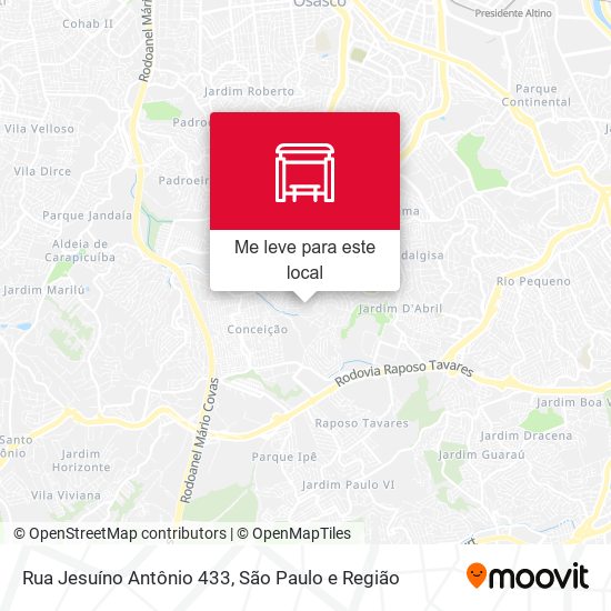 Rua Jesuíno Antônio 433 mapa
