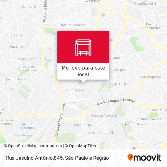 Rua Jesuíno Antônio,845 mapa