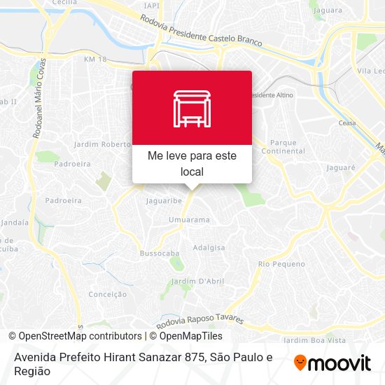 Avenida Prefeito Hirant Sanazar 875 mapa