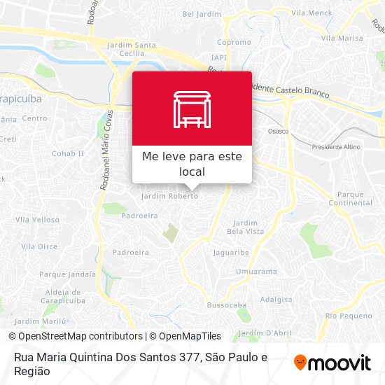Rua Maria Quintina Dos Santos 377 mapa