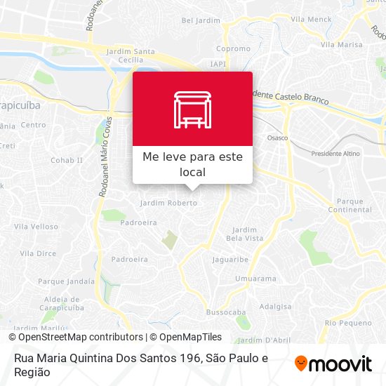Rua Maria Quintina Dos Santos 196 mapa