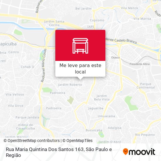 Rua Maria Quintina Dos Santos 163 mapa