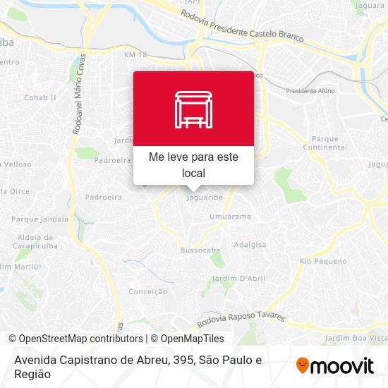 Avenida Capistrano de Abreu, 395 mapa