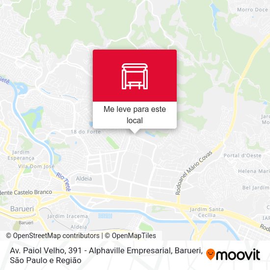 Av. Paiol Velho, 391 - Alphaville Empresarial, Barueri mapa