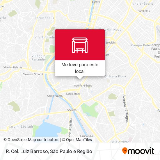 R. Cel. Luiz Barroso mapa