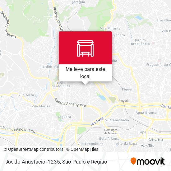 Av. do Anastácio, 1235 mapa