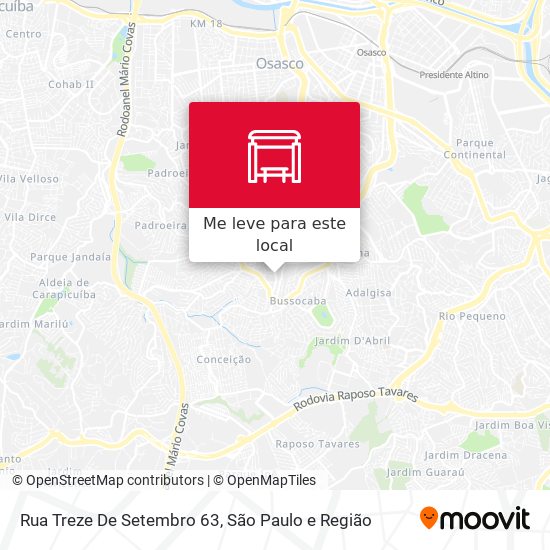 Rua Treze De Setembro 63 mapa