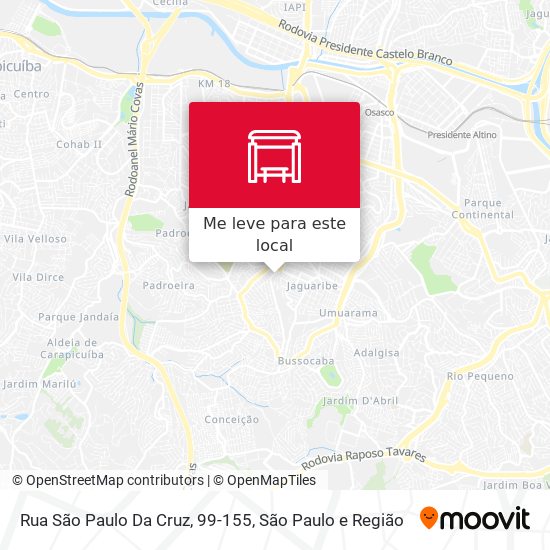 Rua São Paulo Da Cruz, 99-155 mapa