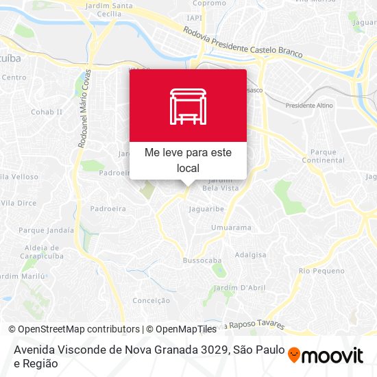 Avenida Visconde de Nova Granada 3029 mapa