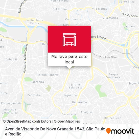 Avenida Visconde De Nova Granada 1543 mapa