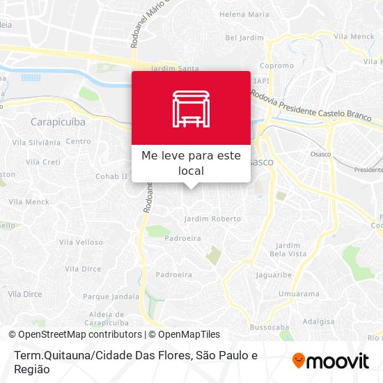 Term.Quitauna / Cidade Das Flores mapa