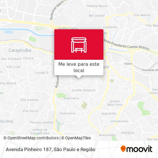 Avenida Pinheiro 187 mapa