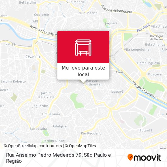 Rua Anselmo Pedro Medeiros 79 mapa