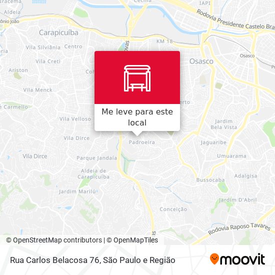 Rua Carlos Belacosa 76 mapa
