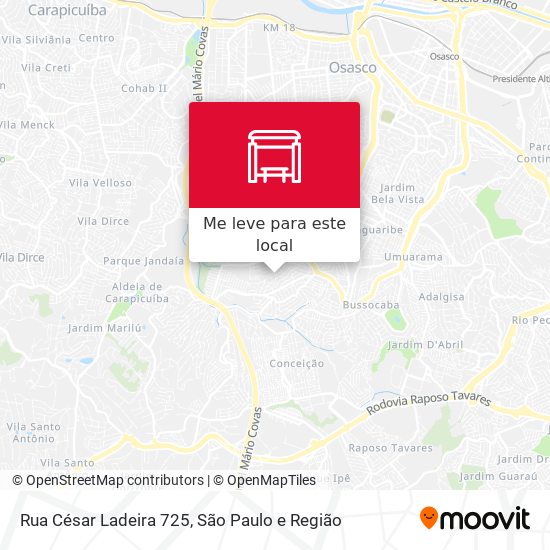 Rua César Ladeira 725 mapa