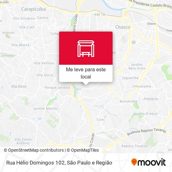 Rua Hélio Domingos 102 mapa