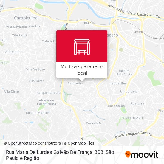 Rua Maria De Lurdes Galvão De França, 303 mapa