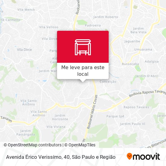 Avenida Érico Verissímo, 40 mapa