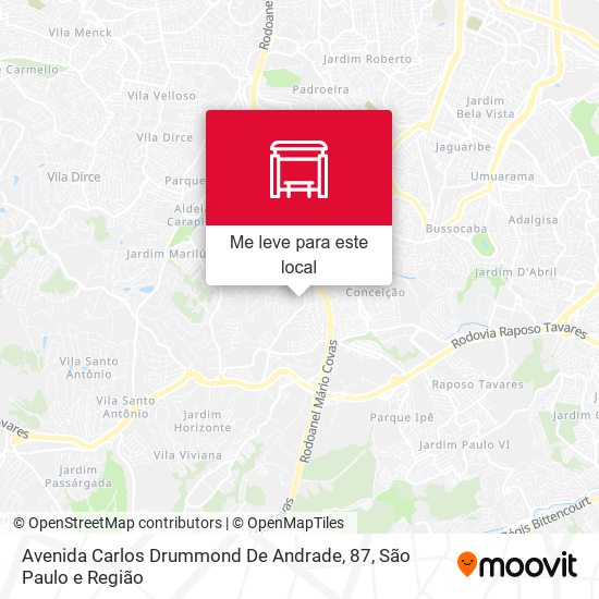 Avenida Carlos Drummond De Andrade, 87 mapa