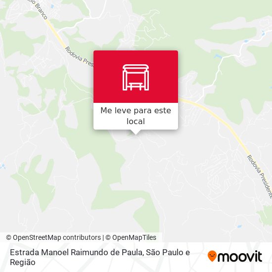 Estrada Manoel Raimundo de Paula mapa