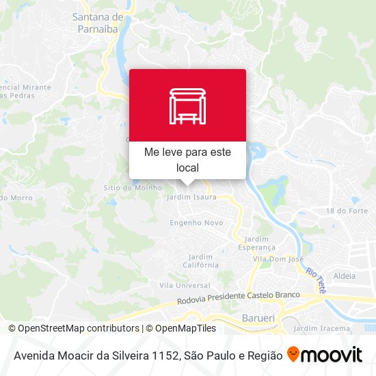Avenida Moacir da Silveira 1152 mapa