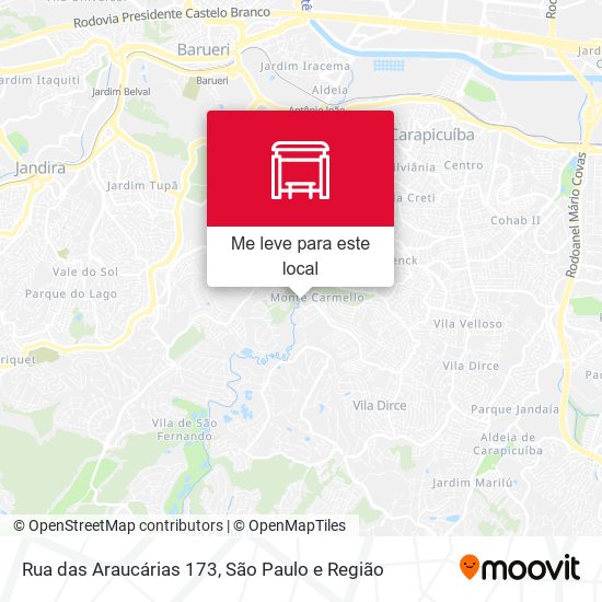 Rua das Araucárias 173 mapa