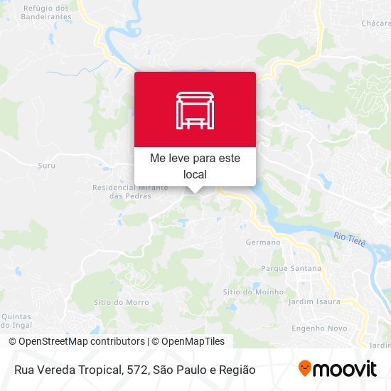 Rua Vereda Tropical, 572 mapa