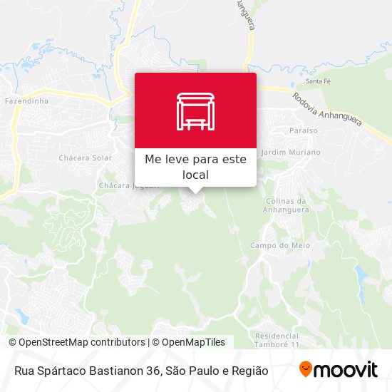 Rua Spártaco Bastianon 36 mapa