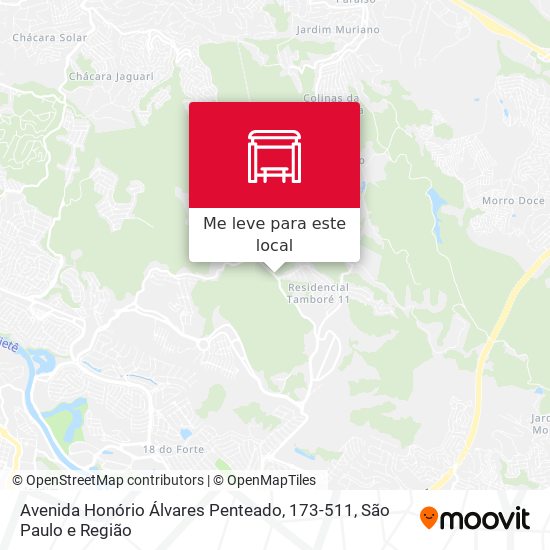 Avenida Honório Álvares Penteado, 173-511 mapa